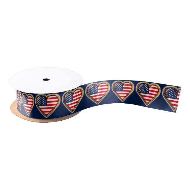 American Heart Satin Ribbon (Spool)