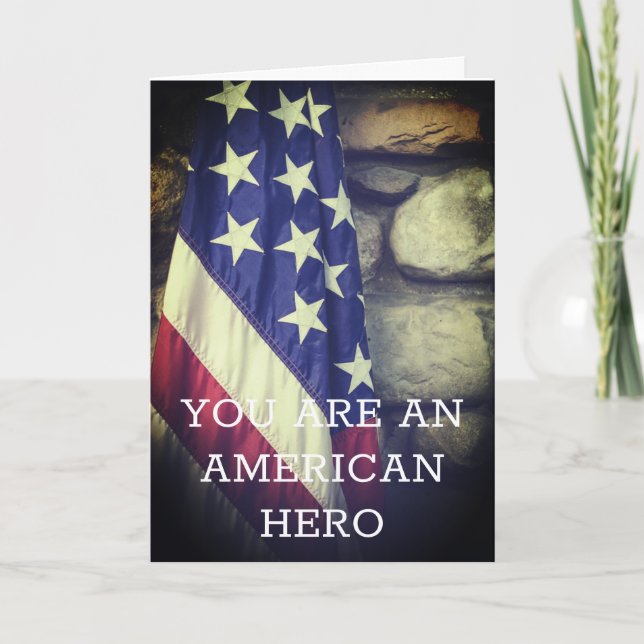 American Hero Veterans Day Card (Front)