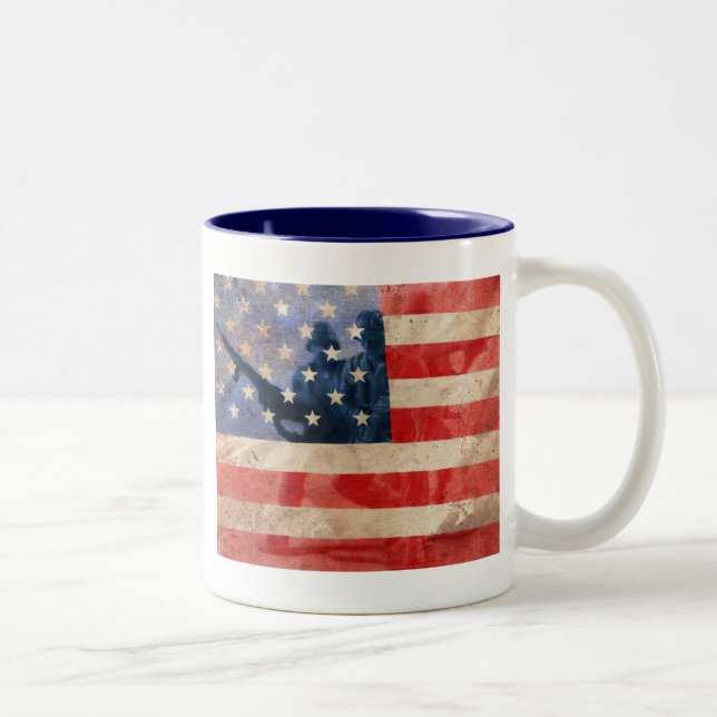 American Heroes Two-Tone Coffee Mug (Right)