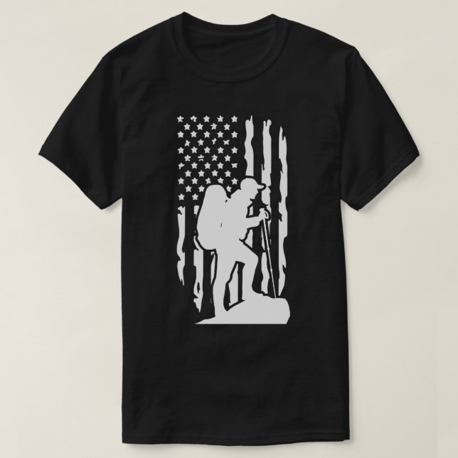 American Hiking T-Shirt (Design Front)