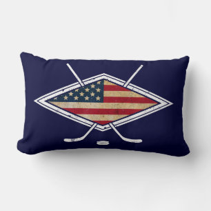American Hockey Flag Logo Lumbar Cushion