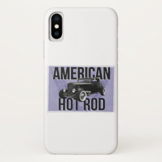 American Hot Rod - Blue version. iPhone X Case