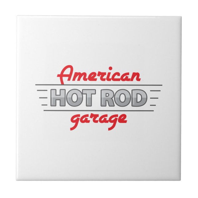 American Hot Rod Ceramic Tile (Front)