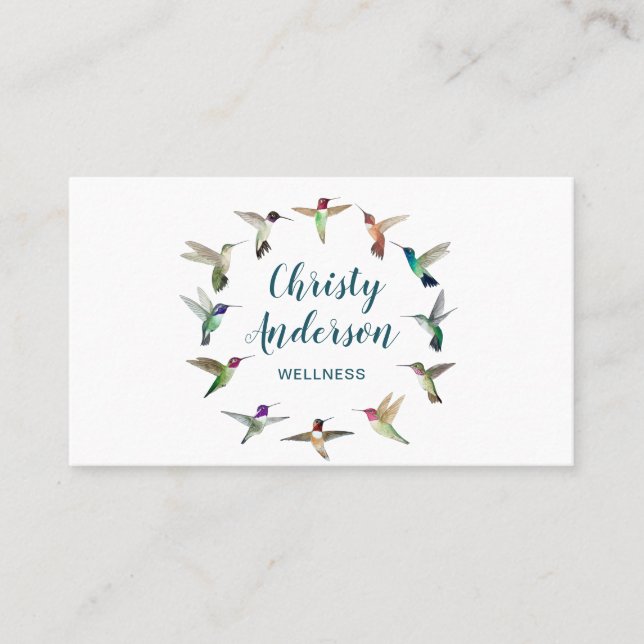 American Hummingbirds  Business Card (Front)