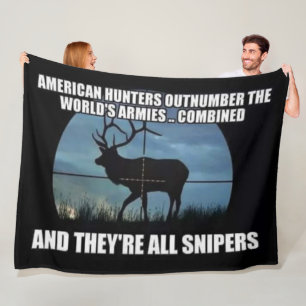 AMERICAN HUNTERS  FLEECE BLANKET