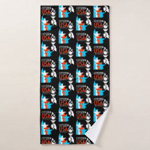 American Independance Day Bath Towel