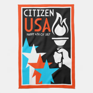 American Independance Day Tea Towel
