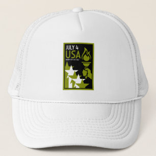 American Independance Day Trucker Hat