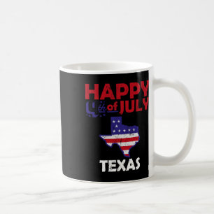 American Independence Day 4th July Veteran Texas Coffee Mug