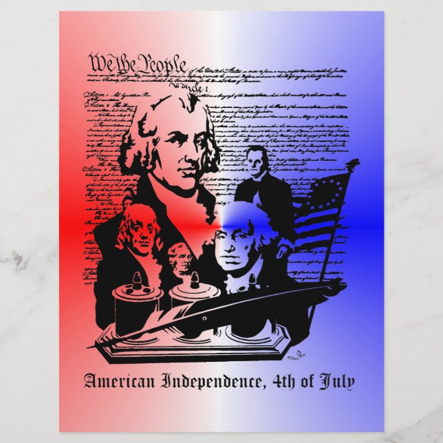 American Independence Day, 4th of July  Flyer (Front)