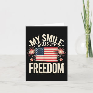 American Independence Day Men Women. 4th Of July Card