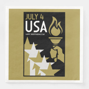 American Independence Day Napkin