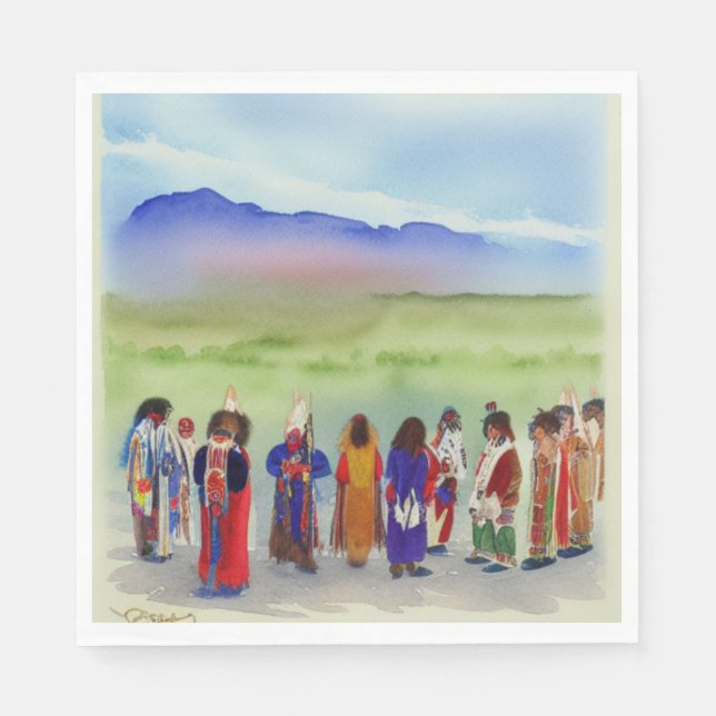 American Indian Celebration Paper Napkins (Front)