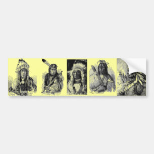 American Indian Chief Bumper Sticker
