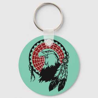 American Indian Eagle Dreamcatcher Keychain