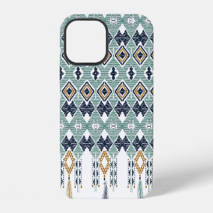 American Indian Geometry Seamless Border iPhone 12 Case