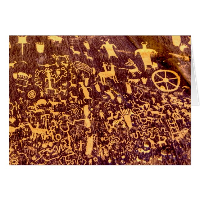 American Indian Newspaper Rock Petroglyph Ancient (Front Horizontal)
