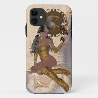 American Indian Princess Eagle Mandala iPhone 11 Case