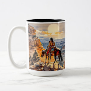 American Indian Two-Tone Coffee Mug