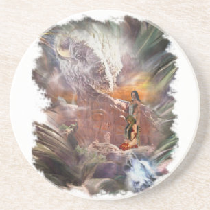 American Indian Wedding Night Vignette Coaster