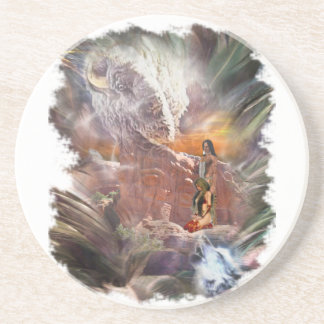 American Indian Wedding Night Vignette Coaster