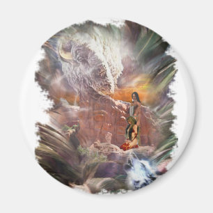 American Indian Wedding Night Vignette Magnet