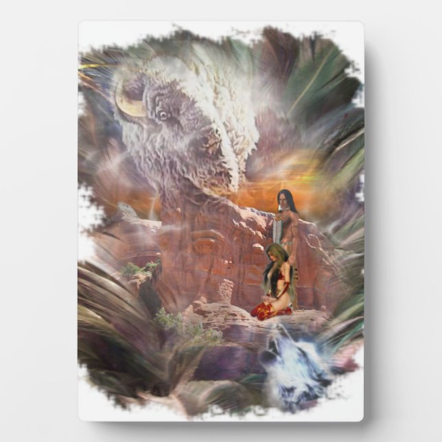 American Indian Wedding Night Vignette Plaque (Front)