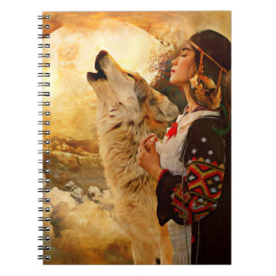 AMERICAN INDIAN WOMAN GIRL NOTEBOOK JOURNAL