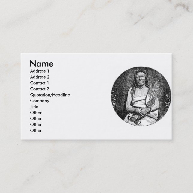 American Indians Business Cards (Front)