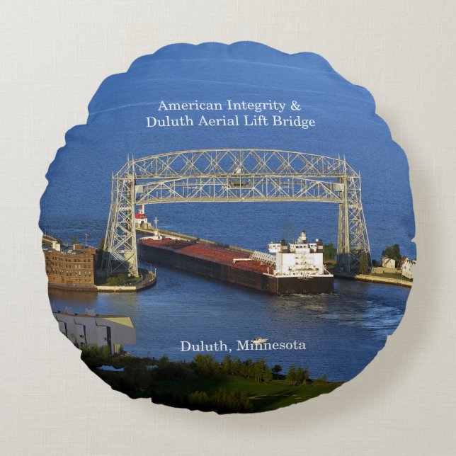 American Integrity Duluth round pillow (Front)