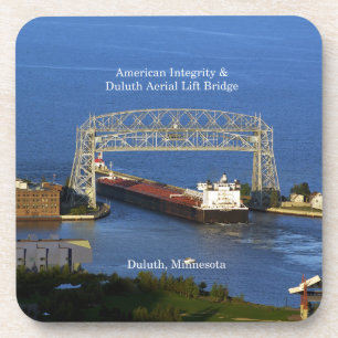 American Integrity in Duluth 6 plastic coasters