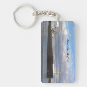 American Integrity rectangle acrylic key chain