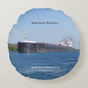 American Integrity round pillow