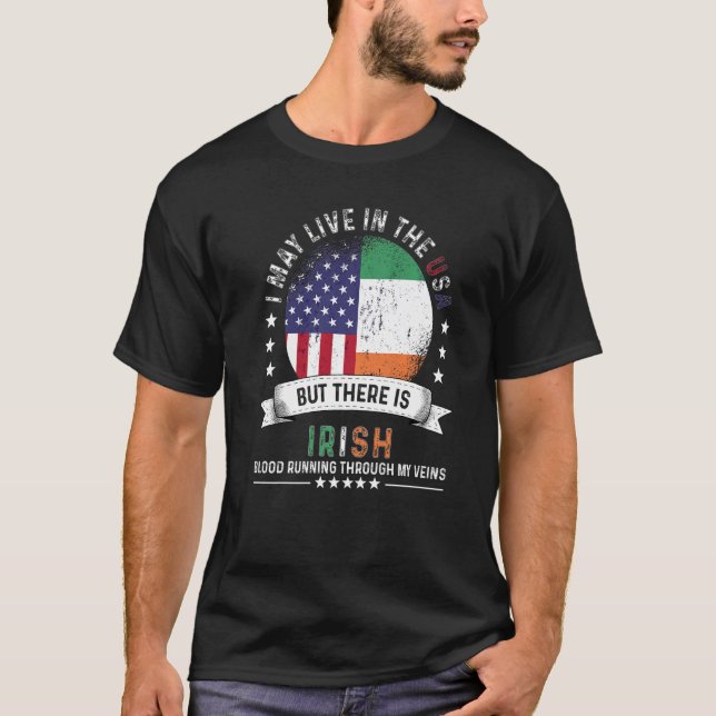 American Irish Home in US Patriot American Ireland T-Shirt (Front)