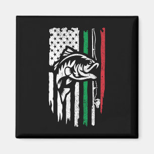 American Italian B Fishing Flag For Fisherman Ital Magnet
