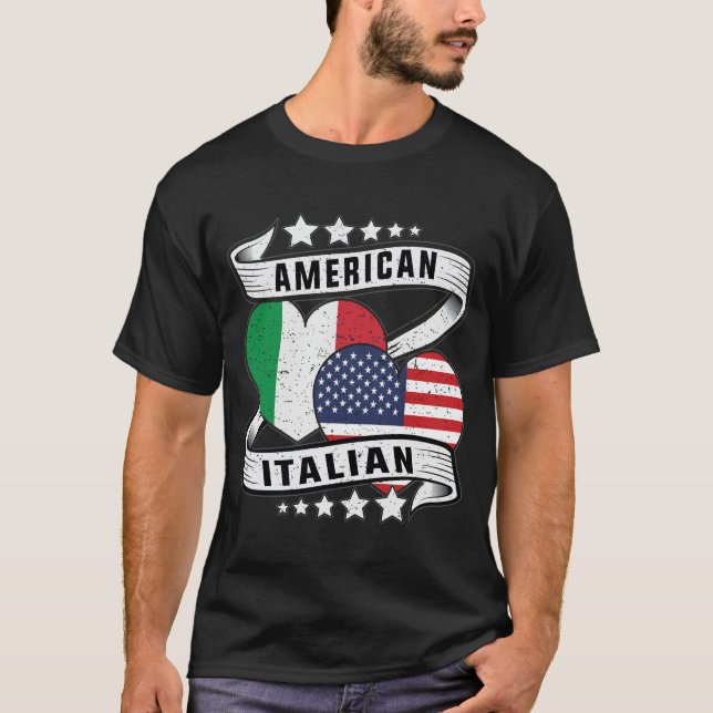 American Italian flag shirt (Front)