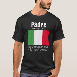 American Italian Patriot Flag Fathers Day Italy Da T-Shirt