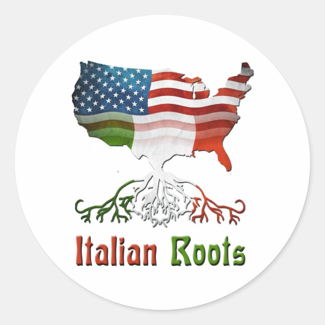 American Italian Roots Classic Round Sticker (Front)