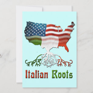 American Italian Roots Invitation