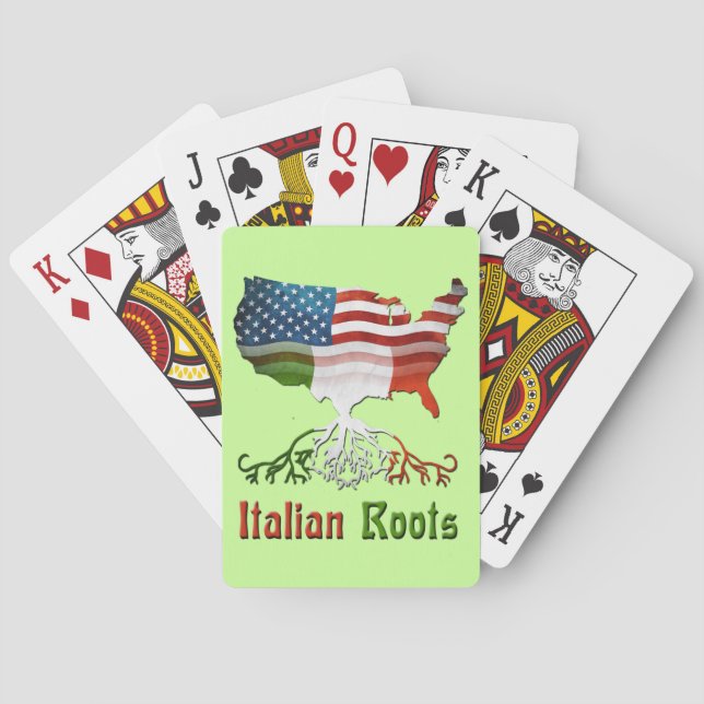 American Italian Roots Playing Cards (Back)