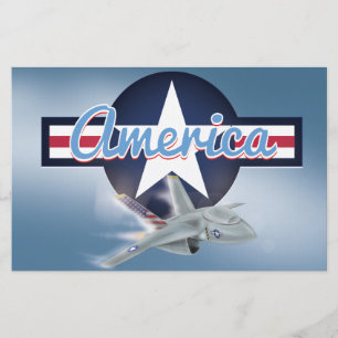 American Jet Fighter Stationery