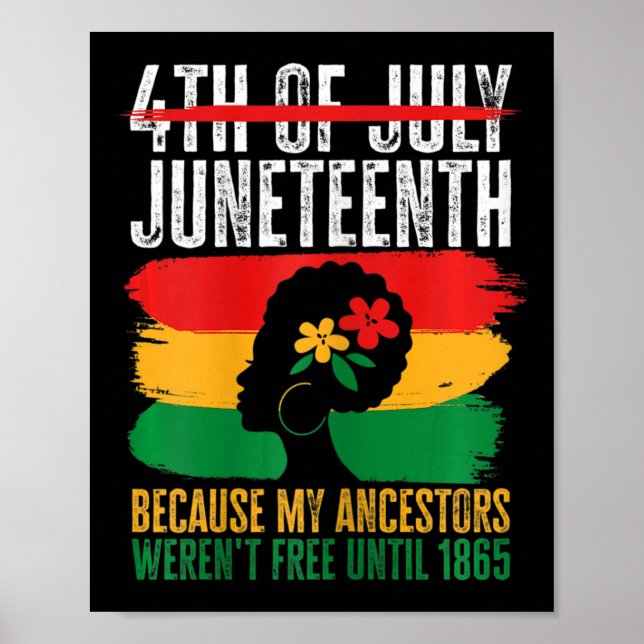 American Juneteenth Is My Independence Day 4  Poster (Front)