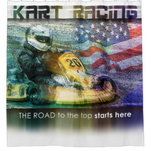 American Karting Shower Curtain