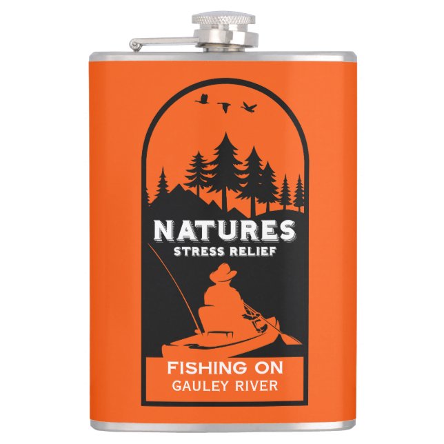 American Kayak Fishing Hip Flask (Front)