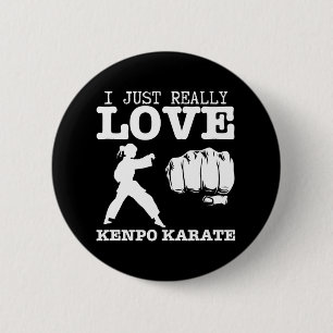 American Kenpo Girl Coach I Just Really Love Kenpo 6 Cm Round Badge