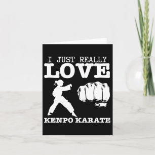 American Kenpo Girl Coach I Just Really Love Kenpo Card