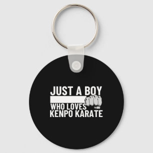 American Kenpo Just A Boy Who Loves Kenpo Karate 1 Key Ring