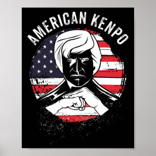 American Kenpo Karate Martial Arts Black Belt Dojo Poster
