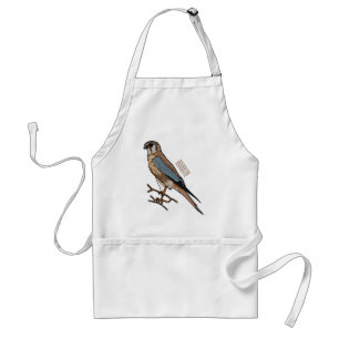 American kestrel bird cartoon illustration  standard apron