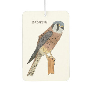 American Kestrel bird illustration Car Air Freshener